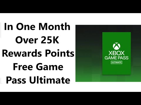 In One Month Over 25K Rewards Points. How To Get Free Xbox Game Pass Ultimate Fast And Easy.