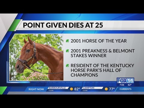 Point Given, former Horse Of The Year, Dies at 25
