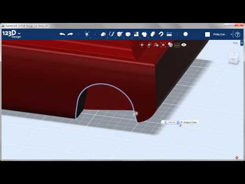 Car Design: Autodesk 123D Design Technical Video Part 6