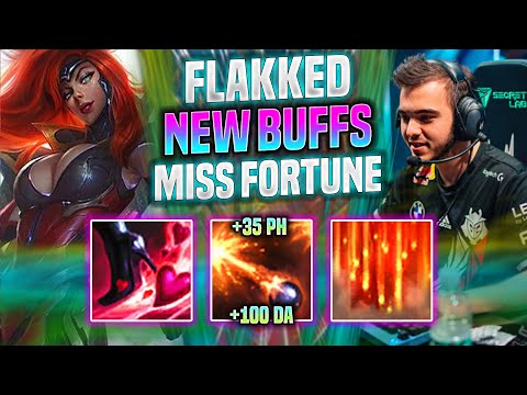FLAKKED BRINGS BACK MISS FORTUNE WITH NEW BUFFS! - G2 Flakked Plays Miss Fortune ADC vs Draven! |