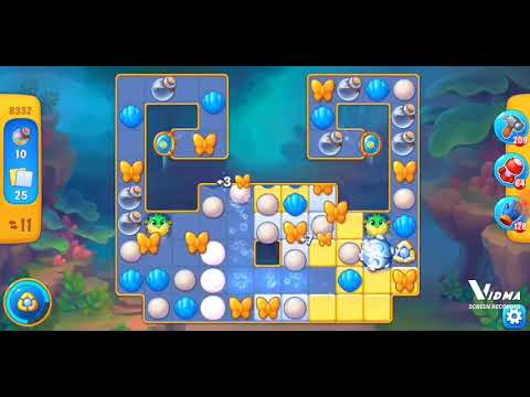 Fishdom. 8332 level no boosters and diamonds. 15 moves (❌ no lightning)