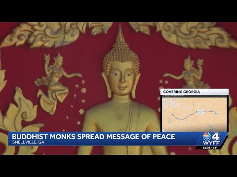 Buddhist Monks change route in 10-state Walk for Peace