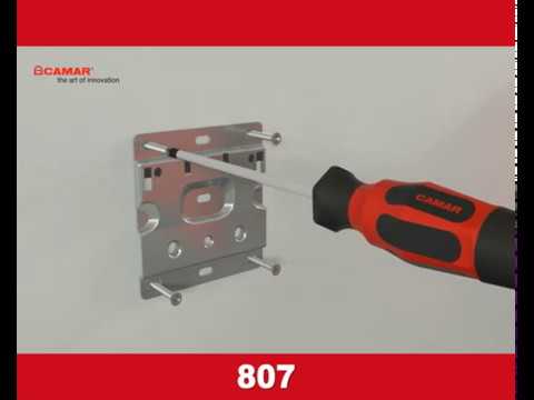 CAMAR | Завеса скрытого крепления корпус-стена 807 | Инструкция по монтажу