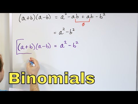 03 - Special Products of Binomials, Part 1 (Difference of Two Squares & Squaring Binomials)