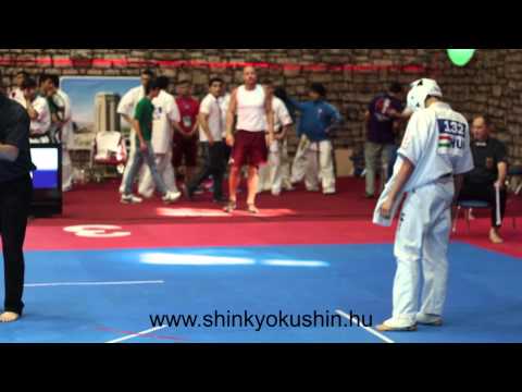 Fekete Farkas Mór vs  Zagonczyk Jakub -EUROPEAN SHINKYOKUSHIN KARATE CHAMPIONSHIP, 2014 BAKU