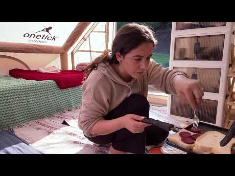 Dağ başında hamsi pişirdik.Korku dolu anlar sonrasında da apar topar toplandık.