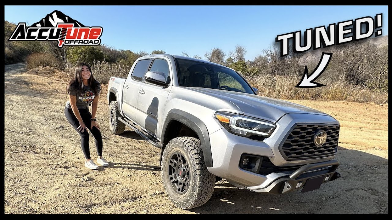 Chloe Kuo | Trying a Shock Tune on my Toyota Tacoma! AccuTune Off-Road Re-Tunes my Truck