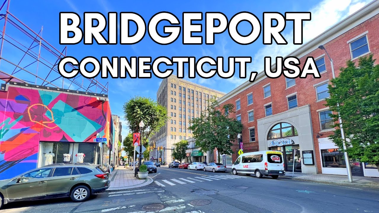Immersive street-level walking tour through Bridgeport Downtown, United States, showcasing authentic urban landscapes, local architecture, and the vibrant atmosphere of the city's neighborhoods