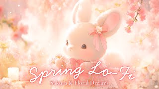 Sakura Bloom Lo-Fi 🌸 Floral Dreams 🐰🌷 Sweet and Cozy LoFi for Study, Relaxation &amp; Café Vibes