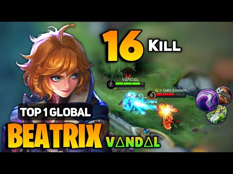Beatrix Combo Johnson Gameplay [ Top 1 Global Beatrix Best Build ] By VΔNDΔL - Mobile Legends