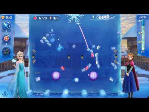 Frozen Free Fall: Icy Shot Level 26 - NO BOOSTERS ☃☃☃
