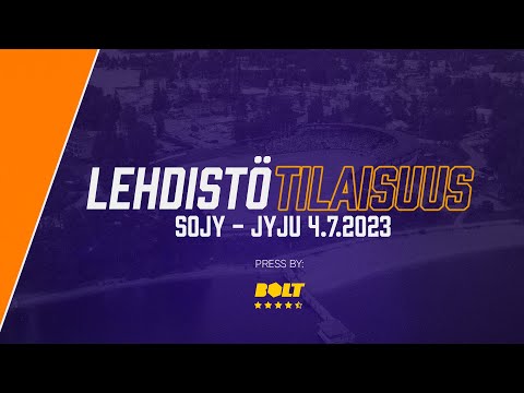 Bolt lehdistötilaisuus: SoJy - JyJu 4.7.2023