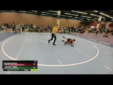 97 Lbs Cons. Semi - Jaxson Turek, NB Elite Wrestling Club Vs Victor Matos, Firebird Trained Wrestl