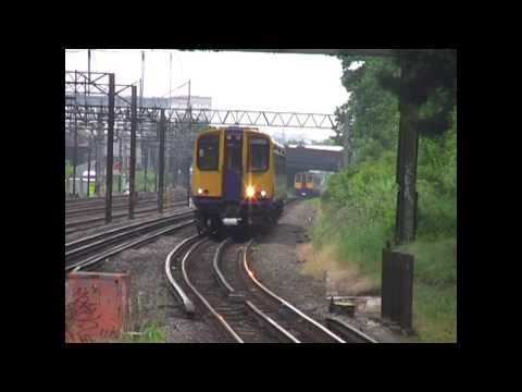 Great view of the West Coast Mainline & Stopping Trains - South Kenton British Rail