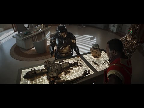 Mando try to repair IG-11 - The Mandalorian Season Three (2023)