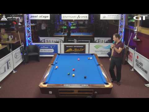 Stuttgart Open 2017, No. 08, Daniel Schneider vs. Thomas Kramhöller, 10-Ball, Pool-Billard