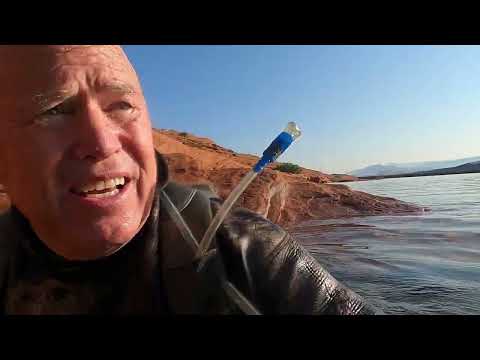 Sand Hollow Lake, Southern, Utah:  Diving Mask prevents ear infections...