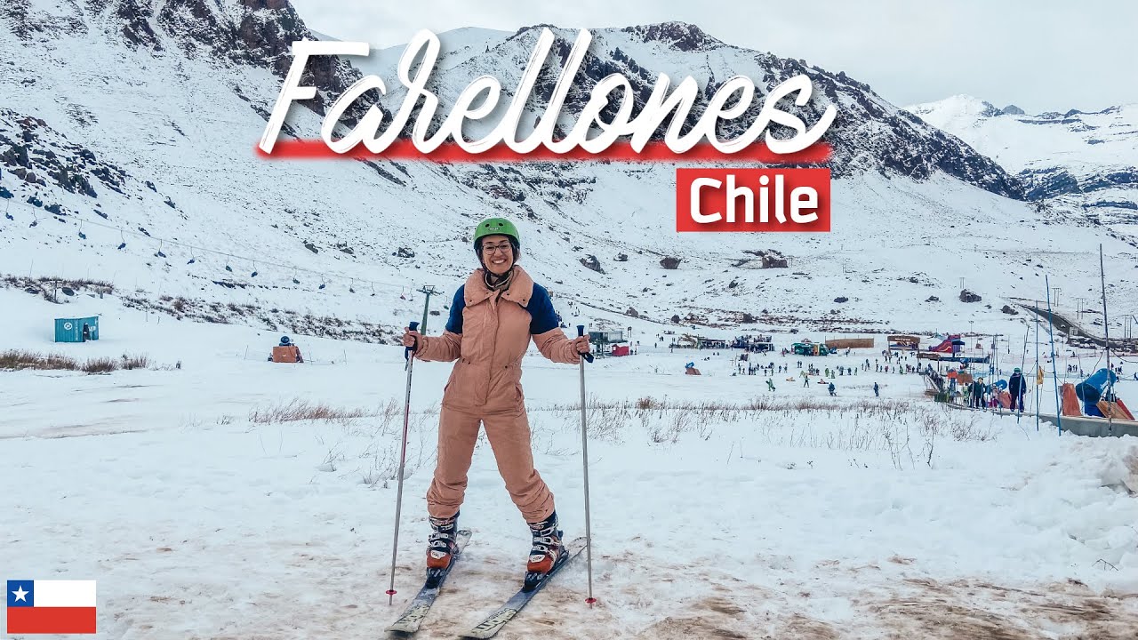 FARELLONES: como é o parque de neve de Santiago | Aula de ski, brincadeiras, comida e valores!
