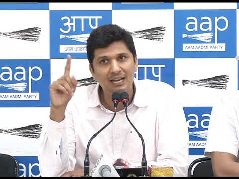 AAP Chief Spokesperson Briefs Media on cutting 16500 tress by Central Govt in Delhi