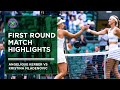 Angelique Kerber vs Kristina Mladenovic | First Round Highlights | Wimbledon 2022