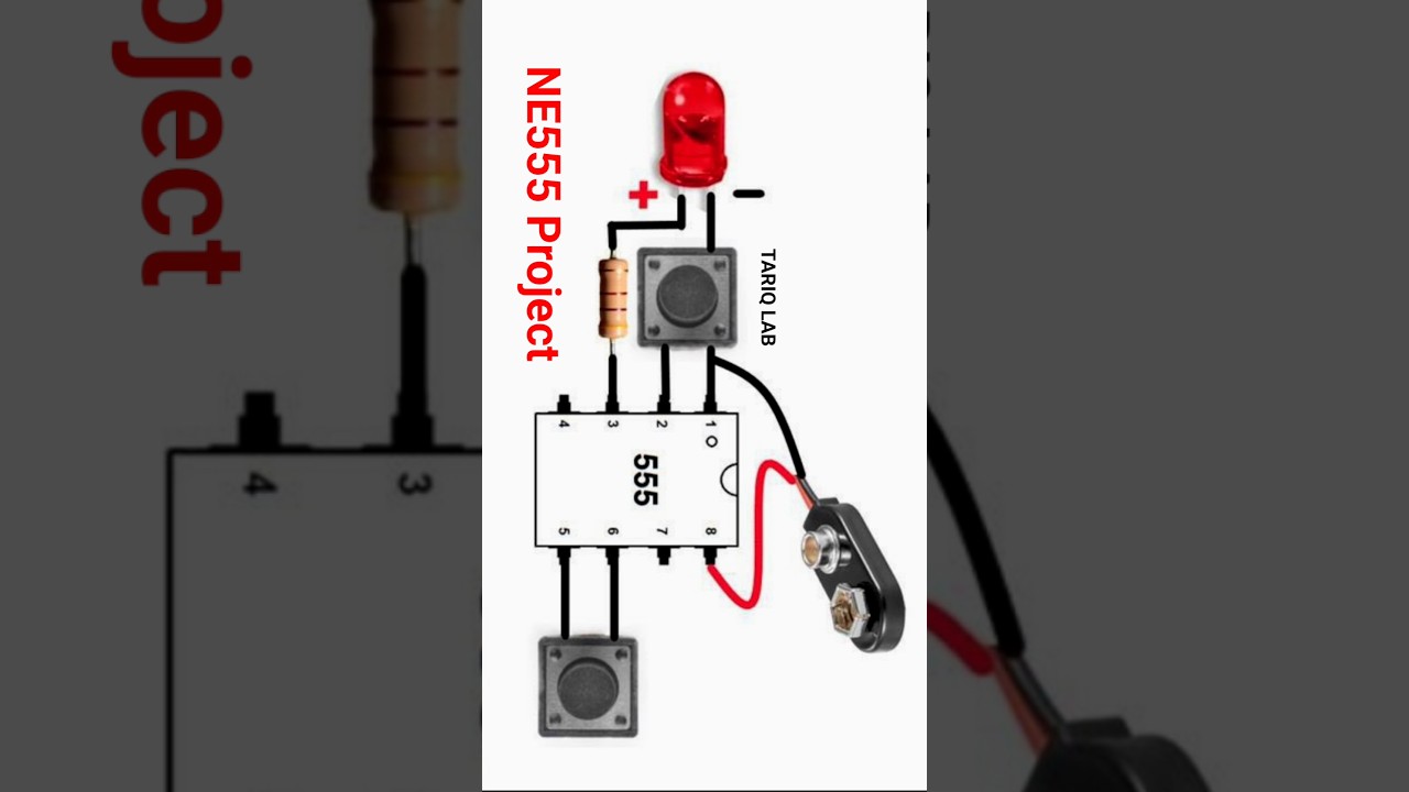 NE555 IC Project | 555 Timer IC