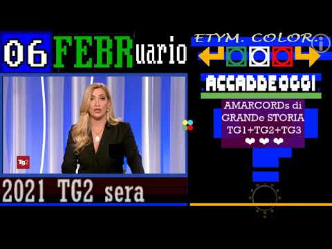 TITOLi TG2 sera 06 FEBBRaio 2021 AMPIO CONSENSO al governo Draghi - sabato
