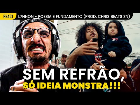 MUITA RIMA!!! L7NNON - POESIA E FUNDAMENTO [REAÇÃO]