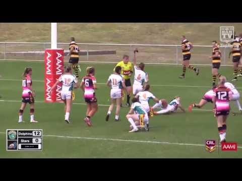 2016 AAMI CRL Champs Women's League Tag Semi Final Highlights - East Coast Dolphins v Southern Stars