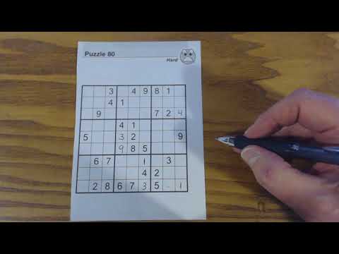 SudokuPrimer 12 tutorial for solving an entire hard puzzle - Sudoku To Go vol 98