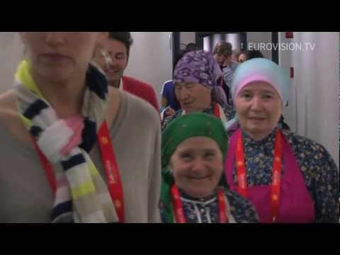 Backstage at the First Semi-Final of the 2012 Eurovision Song Contest