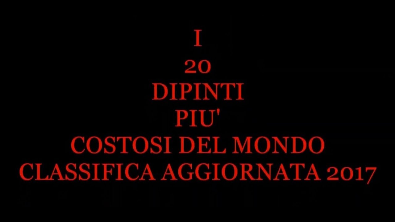 Top 20 quadri più costosi del mondo