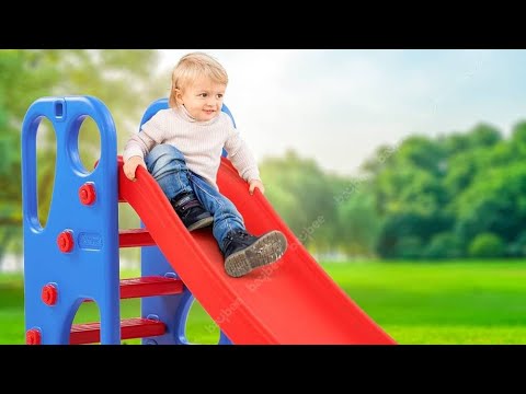Baby Mahrukh's Epic Playground Slide Adventure!