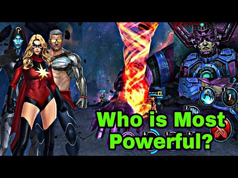 Galactus Faster Clear Comparison June 2021 | Cable VS Supergiant VS Moonstone - Marvel Future Fight