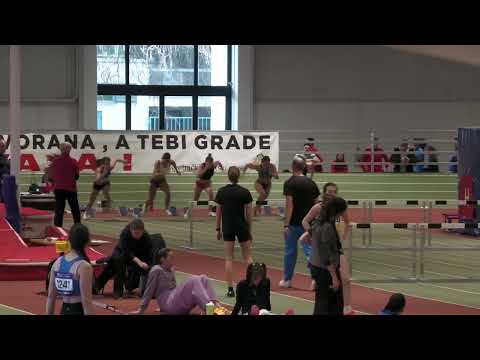 60m prepone [Ž], 2 skupine, Ivana Lončarek - Otvoreno prvenstvo Zagreba u dvorani 2023