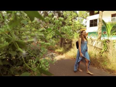 Walking through a quiet village in Goa near Mandrem Market