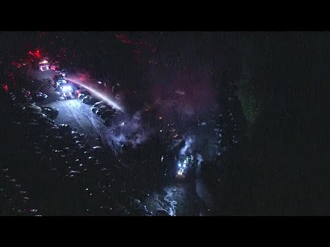 Fire engulfs vehicles at Taunton auto auction car lot