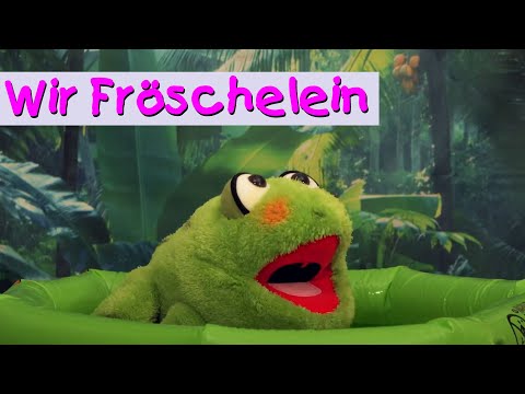 Wir Fröschelein || Kinderlieder mit Puppen