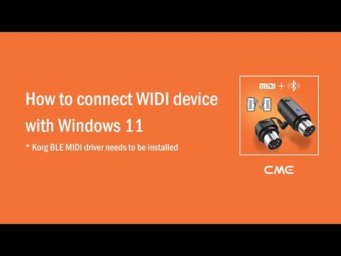 How to connect WIDI device to Windows 11