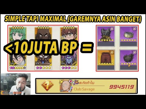 🔥🔥MENUJU 10JUTA BP DI GLOBAL!! (SIMPEL TAPI MAXIMAL BUILD) - ONE PUNCH MAN:The Strongest