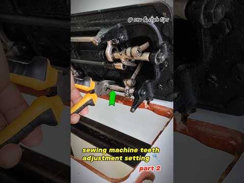 How to Adjust Sewing Machine Teeth 🪛🔧 in Half Shuttle Model || part 2 #sewingmachinetips #ussewtips