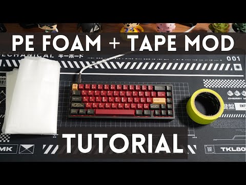 How to PE Foam and Tape Mod your Mechanical Keyboard | KBD67lite & NK65 Sound test |