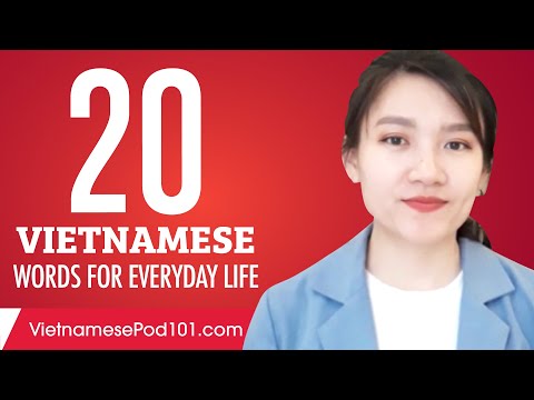20 Vietnamese Words for Everyday Life - Basic Vocabulary #1