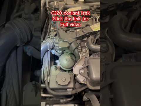 Mercedes coolant leak C class #C220 coolant leak#C220 thermostat leak