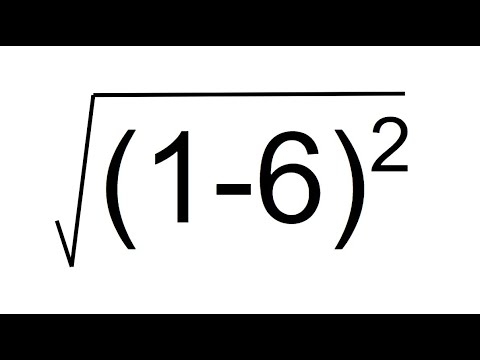 RAÍZ CUADRADA QUE TIENE RADICANDO CUADRADO. Matemáticas Básicas