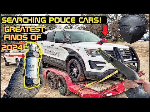 Searching Police Cars! Greatest Finds of 2024!