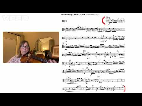 CHAMB-SINF Viola: Swamp Thang (Part 1) - Meyer, FAST - audition tempo