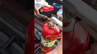 how to recharge a fire extinguisher 🧯