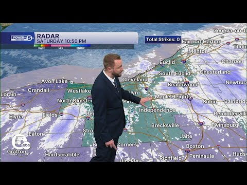 Snow continues as storm spreads throughout Northeast Ohio.