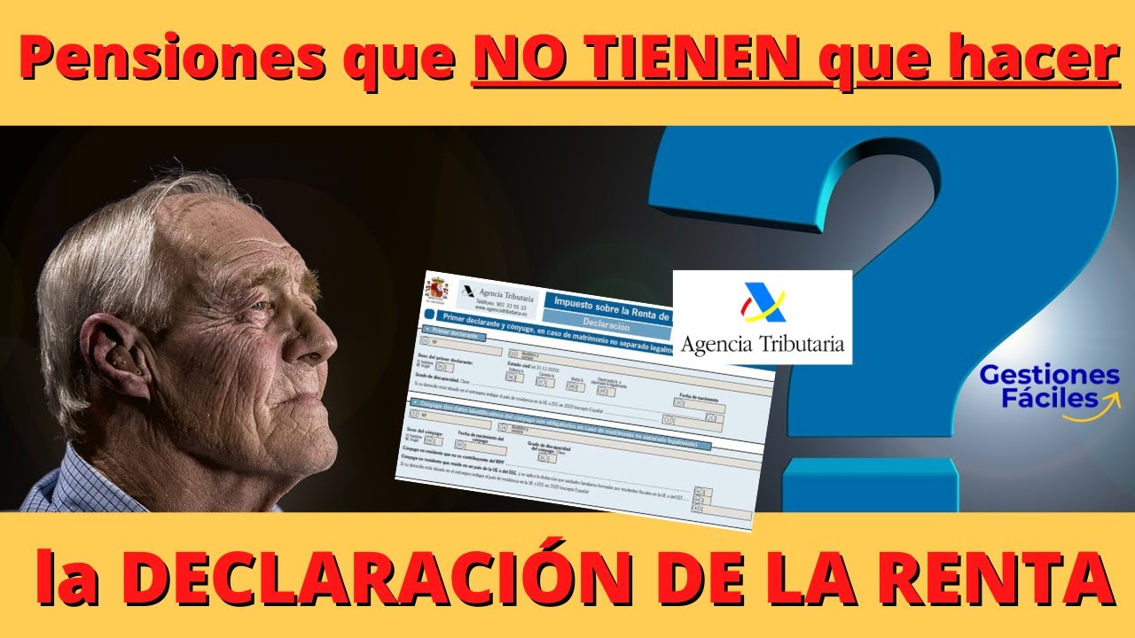 Watch 🤞🔴Pensiones que NO TRIBUTAN en la Declaracion de la Renta 🤦♂️Pensionistas exentos del Irpf Now 🤞🔴Pensiones que NO TRIBUTAN en la Declaracion de la Renta 🤦♂️Pensionistas exentos del Irpf