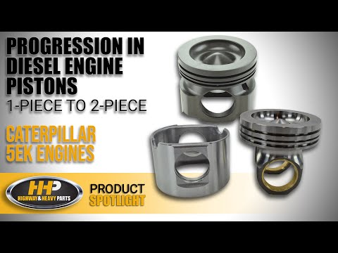 Caterpillar 5EK Piston Upgrade? One Vs. Two Piece Pistons.